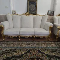 مبل استیل 7نفره، میز ناهار خوری 4نفره، ویترین|مبلمان خانگی و میز عسلی|اصفهان, شهرک کاوه|دیوار