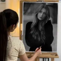 طراحی چهره/نقاشی/طراحی های دانشگاهی/اسکیس