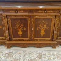 بوفه و کنسول کلاسیک چوبی با آینه طرح منبت|بوفه، ویترین، کنسول|تهران, یوسف‌آباد|دیوار