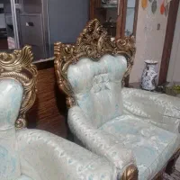 مبل ۹نفره سلطنتی با جلومبلی وعسلی|مبلمان خانگی و میز عسلی|کرمان, |دیوار