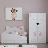 کمد بچه با طرح کاجی +/ تخت + مناسب سیسمونی