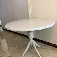میز ناهارخوری ۴ نفره گرد و بوفه