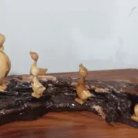 انواع مجسمه های چوبی و همچنین ظرف های چوبی|صنایع دستی و سایر لوازم تزئینی|باقرشهر, |دیوار