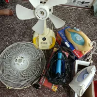 پنکه و سه عدد اتو فروشی