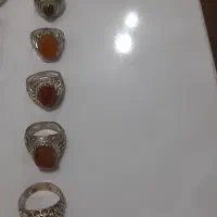 انگشترنقره فیروزه نیشابور وعقیق یمنی عیارنقره ۹۲۵|جواهرات|اهواز, کوروش|دیوار