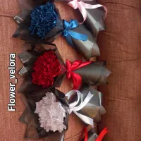 گل روز مادر پروانه و روبانی و بایکت گل