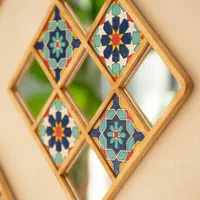 تابلو ، دیوار کوب و قاب آینه چوبی ست|آینه|مشهد, شهید هاشمی نژاد|دیوار