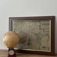 ساعت رو میزی با کره زمین وارداتی
