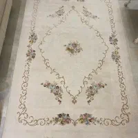 یک جفت فرش سفید ترک مینیمال|فرش|کرمانشاه, |دیوار