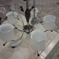 لوستر پنج شاخه فلزی
