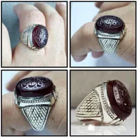 عقیق سیاه سرخ رکاب نقره حصیری زرهی ۹۲۵|بدلیجات|تهران, آسمان|دیوار