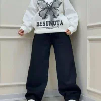 هودی اورجینال طرح پروانه+. شلوار اسلش