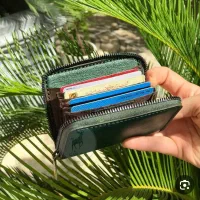 کیف مدارک سبز رنگ گمشده