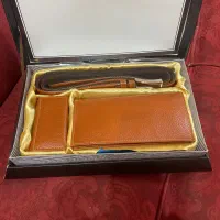 ست چرم  شامل کمر بندوکیف پول وجا کلیدی( مردانه)|کیف، کفش، کمربند|اهواز, گلستان|دیوار