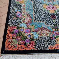 فرش ابریشم خالص زرنیم ریزبافت|فرش|قم, نیروگاه|دیوار