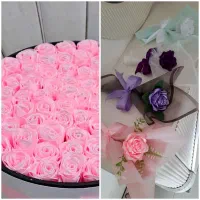 دسته گل رز روبانی|گل مصنوعی|کرمانشاه, |دیوار