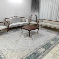 مبل کویین فرانسوی۸نفره بامیز(هنوزاستفاده نکردیم|مبلمان خانگی و میز عسلی|ابریشم, |دیوار