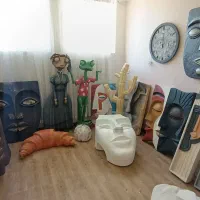 مجسمه دیوارکوب وال ماسک پاپیه ماشه