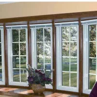 پنجره دوجداره یو پی وی سی upvc و توری پلیسه