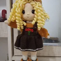 عروسک دست بافت زیبا
