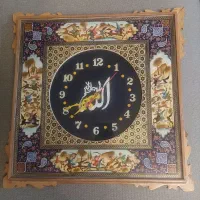 ساعت دیواری خاتم و مینا کاری