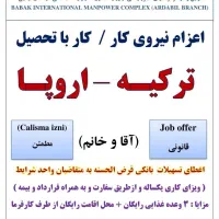 کار در ترکیه و اروپا ( قانونی + بیمه )|استخدام اداری و مدیریت|رشت, سعدی (تختی)|دیوار