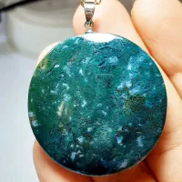گردن اویز عقیق شجر خزه ای
