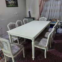میز نهار خوری ۸ نفره سلطنتی|میز و صندلی غذاخوری|قزوین, |دیوار