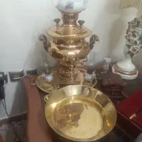 سماور ورشو سینی انگاره  و غییره قدیمی عتیقه مسوار