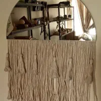 آینه مکرومه بافی