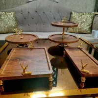 سرویس پذیرایی چوبی کاملا نو و سالم