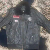 کاپشن چرم اصلی