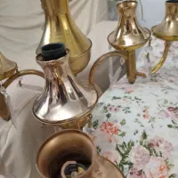 لوستر دو عددابکاری وکریستالی|لوستر و چراغ آویز|سهند, |دیوار