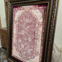تابلو فرش دستبافت نو - بافت قم عزتی|تابلو فرش|سمنان, |دیوار