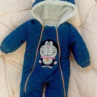 کاپشن سرهمی داخل خز همراه پاپوش|کفش و لباس بچه|اردکان, |دیوار