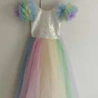 پیراهن مجلسی دخترانه|کفش و لباس بچه|هشتگرد, هشتگرد قدیم|دیوار