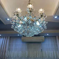 ۲ عدد لوستر کریستالی