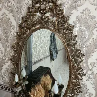 آیینه و شمعدان برنجی|آینه|پاکدشت, شهرک انقلاب|دیوار