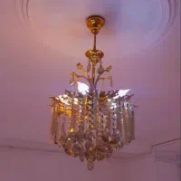 فروش لوستر برنجی الماسی