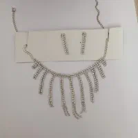 نیم ست جواهری ،،گوشواره گردنبند