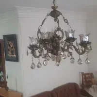 لوستر ۷ شعله و انگور برنزی (دکوری)