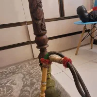قلیون کارشده تنه چوبی|کلکسیون و سرگرمی|کرج, گلشهر|دیوار