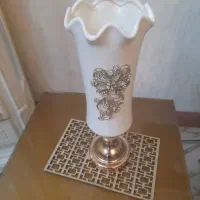 گلدان بلند نگین کاری