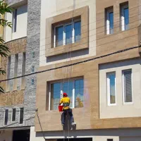 رفع نم و رطوبت/آبندی نمای ساختمان بدون داربست