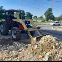 تراکتر جهت نخاله برداری خاک برداری|خدمات حمل و نقل|شادگان, |دیوار