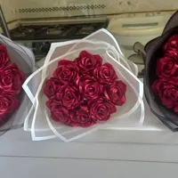 دسته گل روبانی و باکس ربانی کادویی  هدیه تولد|گل مصنوعی|قم, سراجه (۱۵ خرداد)|دیوار