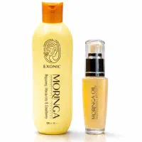 پک ضدریزش مو رویش مجدد شامپو مورینگا+سرم ماکادمیا