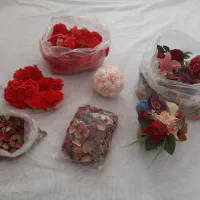 گل مصنوعی با اسفنج.گل خشک.گل سفره عقد|گل مصنوعی|قم, نیروگاه|دیوار