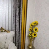 والان زرد رنگ دوپانچ|پرده، رانر، رومیزی|اسلام‌شهر, شهرک مفیدی|دیوار