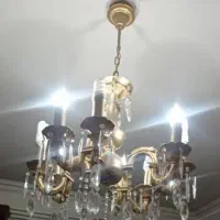 لوستری برنزی|لوستر و چراغ آویز|تبریز, |دیوار